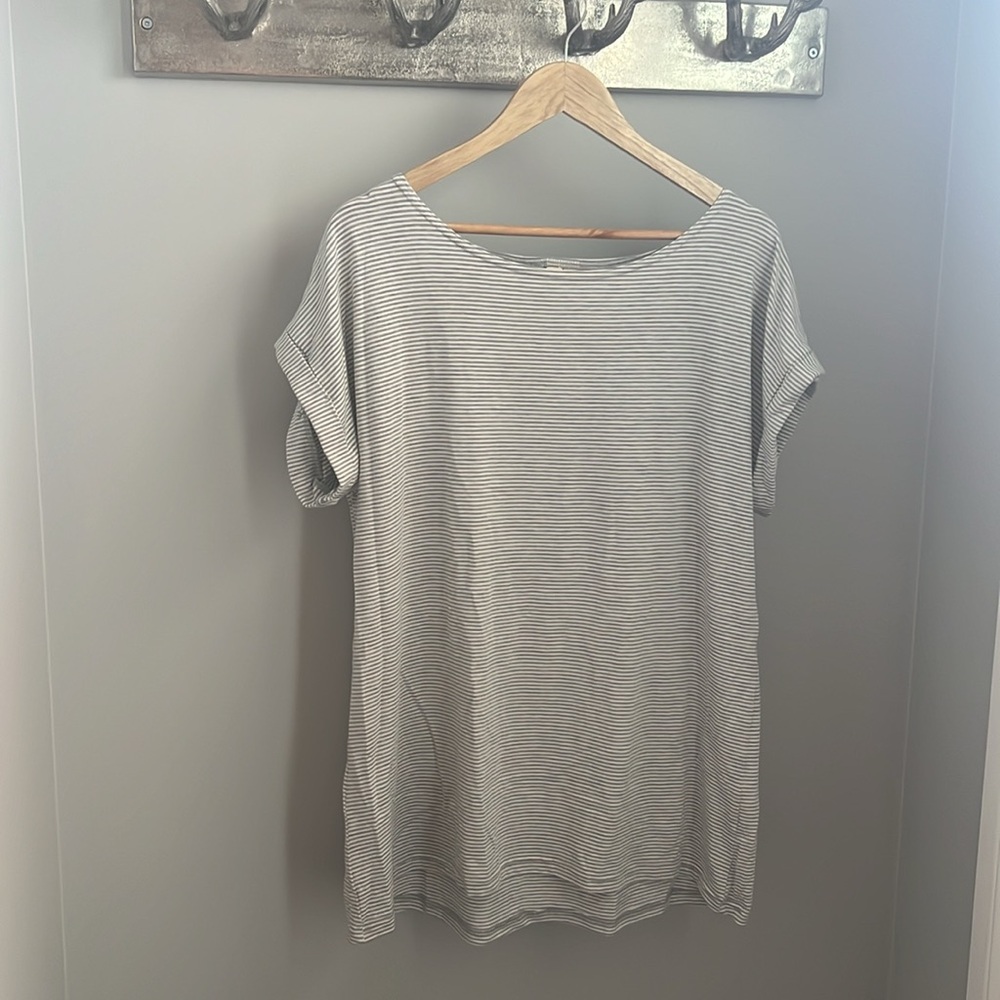 Buttercream Striped Women's Top, made in Canada